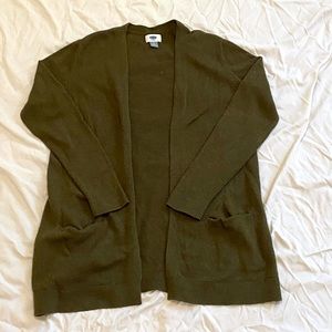 long forest green old navy cardigan!